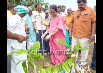 ಸಂತೇಕಡೂರು: ವಿವಿಧ ನಿರ್ಮಾಣ ಕಾಮಗಾರಿಗಳಿಗೆ ಪವಿತ್ರ ರಾಮಯ್ಯ ಚಾಲನೆ