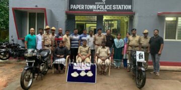 ಭದ್ರಾವತಿಯಲ್ಲಿ ವ್ಯಕ್ತಿಯ ಅಡ್ಡಗಟ್ಟಿ ಹಣ ದರೋಡೆ: ಆರೋಪಿಗಳ ಹೆಡೆಮುರಿ ಕಟ್ಟಿದ ಪೊಲೀಸರು