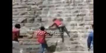 ಜಲಾಶಯದ ಗೋಡೆ ಏರುವ ಹುಚ್ಚು ಸಾಹಸ: ಮೇಲಿನಿಂದ ಕೆಳಕ್ಕೆ ಜಾರಿ ಬಿದ್ದ ಯುವಕ