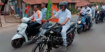 ತೀರ್ಥಹಳ್ಳಿ: ‘ವಿಕಾಸ ತೀರ್ಥ’ ಬೈಕ್ ರ್‍ಯಾಲಿಗೆ ಗೃಹ ಸಚಿವ ಆರಗ ಜ್ಞಾನೇಂದ್ರ ಚಾಲನೆ