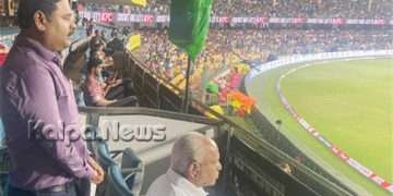 ಮಾಜಿ ಸಿಎಂ ಯಡಿಯೂರಪ್ಪ ಭಾರತ – ದಕ್ಷಿಣ ಆಪ್ರಿಕಾ ಕ್ರಿಕೆಟ್ ಪಂದ್ಯಾವಳಿ ವೀಕ್ಷಣೆ