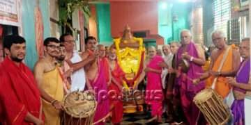 ಭದ್ರಾವತಿ ಹಳೆ ನಗರ ರಾಘವೇಂದ್ರ ಸ್ವಾಮಿ ಮಠದಲ್ಲಿ ಜಯತೀರ್ಥರ ಆರಾಧನೆ ಸಂಪನ್ನ