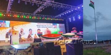 ನಮ್ಮ ಹೆಮ್ಮೆ: ವಿಜಯನಗರದಲ್ಲಿ ಅನಾವರಣಗೊಂಡು ರಾರಾಜಿಸುತ್ತಿದೆ ದೇಶದ ಅತಿ ಎತ್ತರದ ರಾಷ್ಟ್ರ ಧ್ವಜ