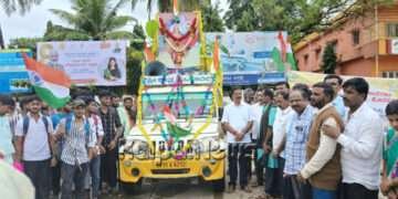 ಸ್ವಾತಂತ್ರ್ಯದ ಅಮೃತ ಮಹೋತ್ಸವ: ಕಾಲ್ನಡಿಗೆ, ಬೈಕ್ ರ‍್ಯಾಲಿಗೆ ಶಾಸಕ ಹಾಲಪ್ಪ ಚಾಲನೆ
