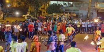 ಸಾಗರ: ಅದ್ದೂರಿ ಶ್ರೀನಗರ ಗಣಪತಿ ವಿಸರ್ಜನೆ, ಗಮನ ಸೆಳೆದ ಬೆಂಕಿಯಾಟ ಪ್ರದರ್ಶನ