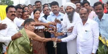 ಬಣಜಾರ್ ಭವನ ಕಾಮಗಾರಿಗೆ ಸಂಸದ ರಾಘವೇಂದ್ರ ಚಾಲನೆ