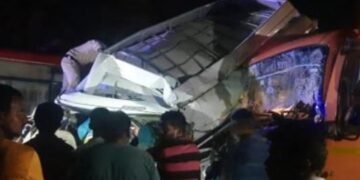 ಬಾಣಾವರ ಬಳಿ ಭೀಕರ ಅಪಘಾತ: 9 ಮಂದಿ ಸಾವು, ದೇಹಗಳು ಛಿದ್ರ ಛಿದ್ರ