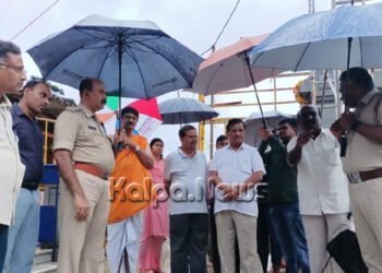 ಕಾವೇರಿ ತೀರ್ಥೋಧ್ಬವ ಹಿನ್ನೆಲೆ ತಲಕಾವೇರಿಗೆ ಶಾಸಕ ಕೆ.ಜಿ. ಬೋಪಯ್ಯ ಭೇಟಿ ಪರಿಶೀಲನೆ