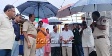 ಕಾವೇರಿ ತೀರ್ಥೋಧ್ಬವ ಹಿನ್ನೆಲೆ ತಲಕಾವೇರಿಗೆ ಶಾಸಕ ಕೆ.ಜಿ. ಬೋಪಯ್ಯ ಭೇಟಿ ಪರಿಶೀಲನೆ