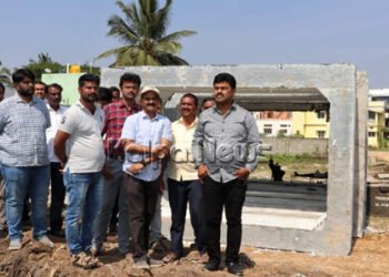 ಕಾಶಿಪುರ ರೈಲ್ವೆ ಅಂಡರ್ ಪಾಸ್ ವರ್ಕ್ ಬಾಕ್ಸ್ ಕಾಮಗಾರಿ ವೀಕ್ಷಿಸಿದ ಸಂಸದ ರಾಘವೇಂದ್ರ ಹೇಳಿದ್ದೇನು?