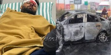 ಭೀಕರ ಕಾರು ಅಪಘಾತ: ಖ್ಯಾತ ಕ್ರಿಕೆಟಿಗ ರಿಷಬ್ ಪಂತ್’ಗೆ ಗಂಭೀರ ಗಾಯ