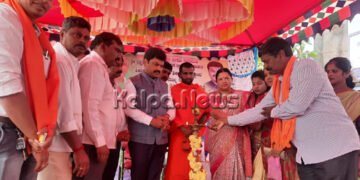 ಸವಿತಾ ಸಮಾಜದ ಸಮುದಾಯ ಭವನಕ್ಕೆ ಸಂಸದ ರಾಘವೇಂದ್ರ ಶಂಕುಸ್ಥಾಪನೆ