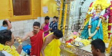ಸಾಗರ ಶ್ರೀ ಮಾರಿಕಾಂಬ ದೇವಸ್ಥಾನಕ್ಕೆ ಶಾಸಕ ಹಾಲಪ್ಪ ಭೇಟಿ, ವಿಶೇಷ ಪೂಜೆ ಸಲ್ಲಿಕೆ