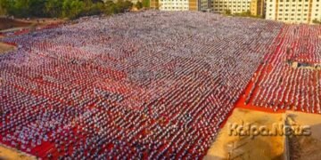 ಯೋಗಥಾನ್: ಗಿನ್ನಿಸ್ ದಾಖಲೆ ಸೃಷ್ಟಿಸಿದ ಆಳ್ವಾಸ್ ವಿದ್ಯಾರ್ಥಿಗಳು