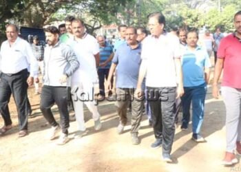 ನೆಹರೂ ಕ್ರೀಡಾಂಗಣದ ಅವ್ಯವಸ್ಥೆ ಹಿನ್ನೆಲೆ ಸ್ಮಾರ್ಟ್ ಸಿಟಿ ಅಧಿಕಾರಿಗಳ ಭೇಟಿ, ಪರಿಶೀಲನೆ