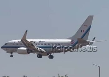 ಶಿವಮೊಗ್ಗಕ್ಕೆ ಬಂದಿಳಿಯಿತು ಮೊದಲ ವಿಮಾನ: ಪ್ರಾಯೋಗಿಕ ಹಾರಾಟ ಯಶಸ್ವಿ