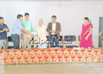 ಸೇವಾ ನಿವೃತ್ತಿ ಹಿನ್ನೆಲೆ ಪ್ರಾಧ್ಯಾಪಕ ಸದಾಶಿವ ಜೋಯಿಸ್ ಅವರಿಗೆ ಬೀಳ್ಕೊಡುಗೆ