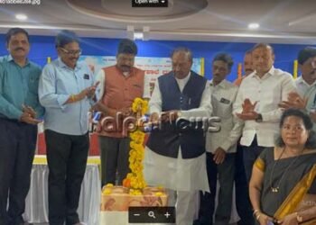 ಶಾಸಕ ಈಶ್ವರಪ್ಪ ಅವರಿಂದ ಸರ್ವಪಲ್ಲಿ ರಾಧಾಕೃಷ್ಣ ಸಭಾಂಗಣ ಲೋಕಾರ್ಪಣೆ