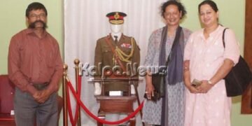 ಜನರಲ್ ತಿಮ್ಮಯ್ಯ ಸ್ಮಾರಕ ಭವನಕ್ಕೆ ಮೊಮ್ಮಗಳು ಅಮೃತಾ ಸಂತೋಷ್ ಭೇಟಿ