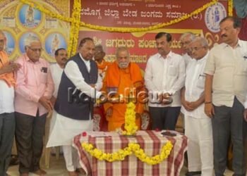 ಸಮಾಜದಲ್ಲಿ ಶಾಂತಿ ನೆಲೆಸಲು ಪಂಚಾಚಾರ್ಯರ ಸಿದ್ದಾಂತಗಳ ಪಾಲನೆ ಅವಶ್ಯ: ಶಾಸಕ ಈಶ್ವರಪ್ಪ