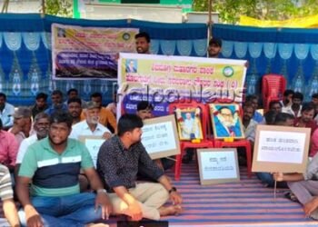 ಶಿವಮೊಗ್ಗದ ಇಂದಿನ ಸುದ್ಧಿ | ಸಮಾನ ವೇತನಕ್ಕೆ ಆಗ್ರಹಿಸಿ ಶಿವಮೊಗ್ಗ ಪಾಲಿಕೆ ನೀರು ಸರಬರಾಜು ನೌಕರರ ಮುಷ್ಕರ