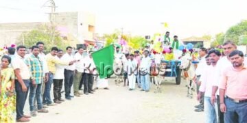 ಮೋಕಾ ಹೋಬಳಿಯಲ್ಲಿ ಎತ್ತಿನ ಬಂಡಿಗಳ ಮೂಲಕ ಮತದಾನ ಜಾಗೃತಿ ಜಾಥಾ