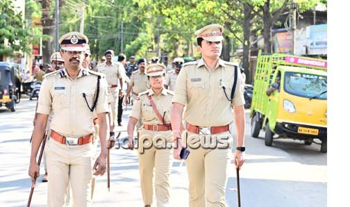 ಶಿವಮೊಗ್ಗ-ತೀರ್ಥಹಳ್ಳಿಯಲ್ಲಿ ಸಿಆರ್’ಪಿಎಫ್ ರೂಟ್ ಮಾರ್ಚ್