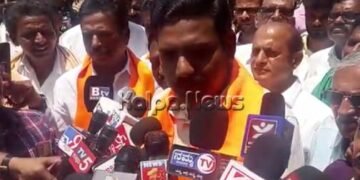 ಶಿಕಾರಿಪುರದಲ್ಲಿ ವಿಜಯೇಂದ್ರ ಶಕ್ತಿ ಪ್ರದರ್ಶನ: ನಾಮಪತ್ರ ಸಲ್ಲಿಕೆ ವೇಳೆ ಹೇಳಿದ್ದೇನು?