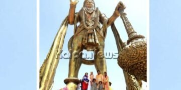 54 ಅಡಿ ಎತ್ತರದ ಭವ್ಯ ಹನುಮಾನ್ ಮೂರ್ತಿ ಉದ್ಘಾಟಿಸಿದ ಕೇಂದ್ರ ಗೃಹಮಂತ್ರಿ ಅಮಿತ್ ಶಾ