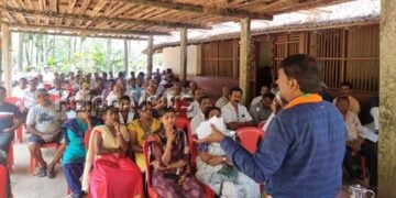 ತೀರ್ಥಹಳ್ಳಿಯ ಆರಗ ಸುತ್ತಮುತ್ತ ಗ್ರಾಮಗಳಲ್ಲಿ ಶಾಸಕ ಡಿ.ಎಸ್. ಅರುಣ್ ಮತಯಾಚನೆ