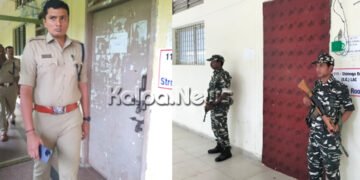 ಸ್ಟ್ರಾಂಗ್ ರೂಂನಲ್ಲಿ ಮತಯಂತ್ರಗಳು ಭದ್ರ: ಸಿಆರ್’ಪಿಎಫ್ ಯೋಧರು, ಪೊಲೀಸ್ ಸರ್ಪಗಾವಲು