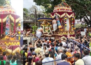 ಭದ್ರಾವತಿ ಲಕ್ಷ್ಮೀ ನರಸಿಂಹ ಸ್ವಾಮಿಯ ಅದ್ದೂರಿ ಬ್ರಹ್ಮರಥೋತ್ಸವ