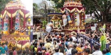 ಭದ್ರಾವತಿ ಲಕ್ಷ್ಮೀ ನರಸಿಂಹ ಸ್ವಾಮಿಯ ಅದ್ದೂರಿ ಬ್ರಹ್ಮರಥೋತ್ಸವ