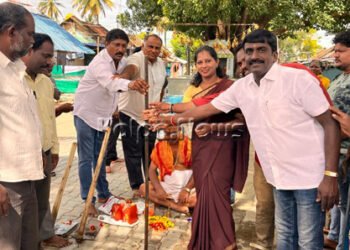 ಹೊಸಮನೆ ಬಡಾವಣೆಯಲ್ಲಿ ವಿವಿಧ ಕಾಮಗಾರಿಗೆ ಪಾಲಿಕೆ ಸದಸ್ಯೆ ರೇಖಾ ರಂಗನಾಥ್ ಚಾಲನೆ