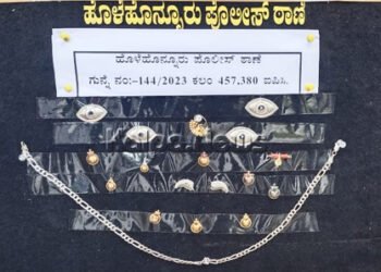 ದೇವಸ್ಥಾನದ ಬೀಗ ಮುರಿದು ಆಭರಣ ಕಳ್ಳತನ: ಇಬ್ಬರ ಬಂಧನ