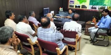 ಎಲೆಚುಕ್ಕಿ ರೋಗ ಹಿನ್ನೆಲೆ ಹೆಚ್ಚಿನ ಔಷಧಿ ಸಿಂಪಡಣೆಗೆ ನೆರವು ಕೋರಿ ತೋಟಗಾರಿಕೆ ಉಪನಿರ್ದೇಶಕರಿಗೆ ಮನವಿ