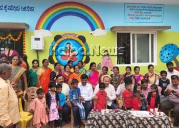 ನೂತನ ಅಂಗನವಾಡಿ ಕೇಂದ್ರಕ್ಕೆ ಶಾಸಕ ಚೆನ್ನಬಸಪ್ಪ ಚಾಲನೆ