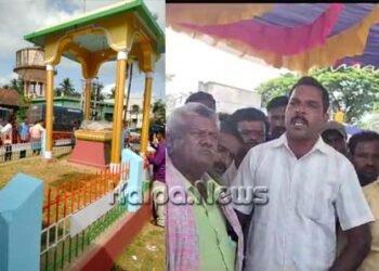 ಮಹಾತ್ಮಾ ಗಾಂಧಿ ಪ್ರತಿಮೆಗೆ ಹಾನಿ ಹಿನ್ನೆಲೆ: ಬೃಹತ್ ಪ್ರತಿಭಟನೆ