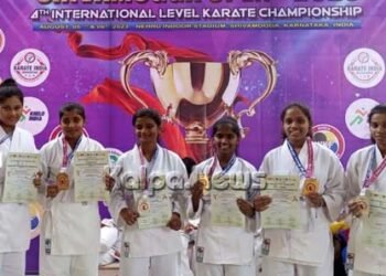 ಅಂತಾರಾಷ್ಟ್ರೀಯ ಕರಾಟೆ ಪಂದ್ಯಾವಳಿ: ಸೊರಬ ಅಮರಜ್ಯೋತಿ ಕಾಲೇಜು ವಿದ್ಯಾರ್ಥಿಗಳಿಗೆ ಪ್ರಶಸ್ತಿ