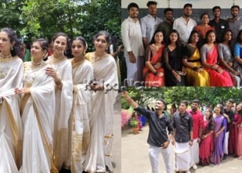 ಸಾಂಪ್ರದಾಯಿಕ ಉಡುಗೆ ತೊಟ್ಟು ಮಿಂಚಿದ ಎಸ್’ಆರ್’ಎನ್’ಎಂ ಕಾಲೇಜು ವಿದ್ಯಾರ್ಥಿಗಳು: ಹೇಗಿತ್ತು ಸ್ಟೈಲ್?