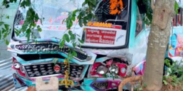ಶಾಲಾ ಮಕ್ಕಳ ಮೇಲೆ ಹರಿದ ಖಾಸಗಿ ಬಸ್: ಬಾಲಕಿ ದುರ್ಮರಣ