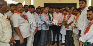 ರಾಜ್ಯ ಕಾಂಗ್ರೆಸ್ ಸರ್ಕಾರದ ವೈಫಲ್ಯಗಳನ್ನು ಖಂಡಿಸಿ ಬಿಜೆಪಿ ರೈತ ಮೋರ್ಚಾ ಪ್ರತಿಭಟನೆ