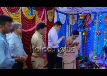 ಆಯುಧಪೂಜೆ ಹಿನ್ನೆಲೆ: ಪಶ್ಚಿಮ ಸಂಚಾರಿ ಠಾಣೆಯಲ್ಲಿ ವಿಶೇಷ ಪೂಜೆ