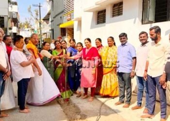 ಶಿವಮೊಗ್ಗ | ಹೊಸಮನೆ ಕಾಂಕ್ರೀಟ್ ರಸ್ತೆ, ಕನ್ಸರ್ವೆನ್ಸಿ ಕಾಮಗಾರಿಗೆ ಚಾಲನೆ