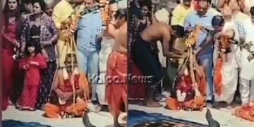 ತುಲಾಭಾರದ ವೇಳೆ ಕಳಚಿ ಬಿದ್ದ ತಕ್ಕಡಿ: ಅನಾಹುತದಿಂದ ಪಾರಾದ ಪೇಜಾವರ ಶ್ರೀಗಳು