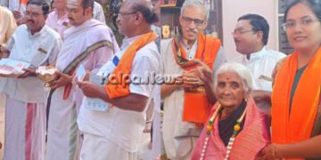 ಮೈಸೂರು | ಶ್ರೀರಾಂಪುರ ಮೂಕಾಂಬಿಕಾ ಬಡಾವಣೆಯಲ್ಲಿ ಶ್ರೀರಾಮ ಮಂದಿರದ ಮಂತ್ರಾಕ್ಷತೆ ವಿತರಣೆ