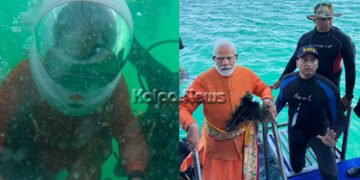ಮತ್ತೆ `ಮಾಸ್ಟರ್ ಸ್ಟ್ರೋಕ್’: ಆಳ ಸಮುದ್ರಕ್ಕಿಳಿದು ದ್ವಾರಕಾ ಕೃಷ್ಣನ ದರ್ಶನ ಪಡೆದ ಪ್ರಧಾನಿ ಮೋದಿ