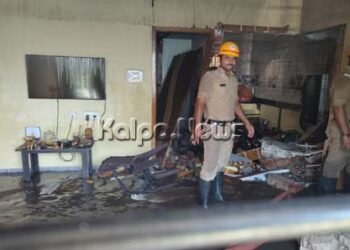 ಸಿಲಿಂಡರ್ ಸ್ಪೋಟ: ಮನೆಯ ಒಳಭಾಗ ಸಂಪೂರ್ಣ ಜಖಮ್