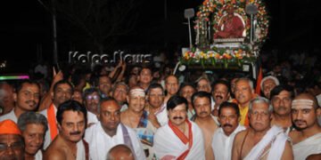 ಮೈಸೂರು | ಶೃಂಗೇರಿ ವಿಧುಶೇಖರ ಭಾರತೀ ಶ್ರೀಗಳಿಗೆ ಅದ್ದೂರಿ ಸ್ವಾಗತ, ಶೋಭಾ ಯಾತ್ರೆ