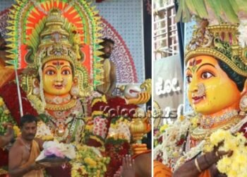 ಶಿವಮೊಗ್ಗ | ಕೋಟೆ ಮಾರಿಕಾಂಬಾ ಜಾತ್ರೆಗೆ ಅದ್ದೂರಿ ಚಾಲನೆ | ಮೊದಲು ಪೂಜೆ ಮಾಡಿದ್ದು ಇವರು